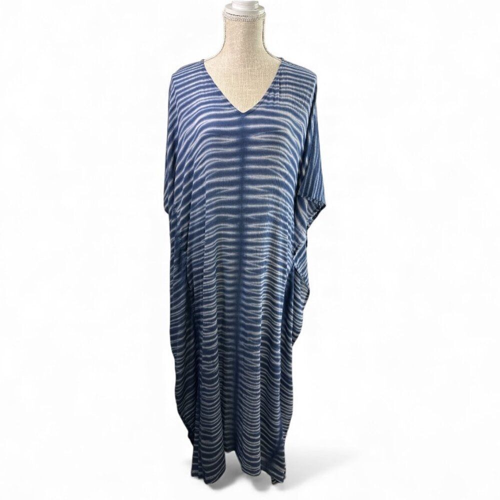 Soft Surroundings Kaftan Dress Sz S/M NWT Boho Luxe Resort Wear Coastal NWT